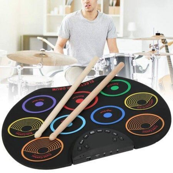 Electronic Drum Pad - Electronic Drum - Durable - Travel - School For Children - Home (Colorful Models)