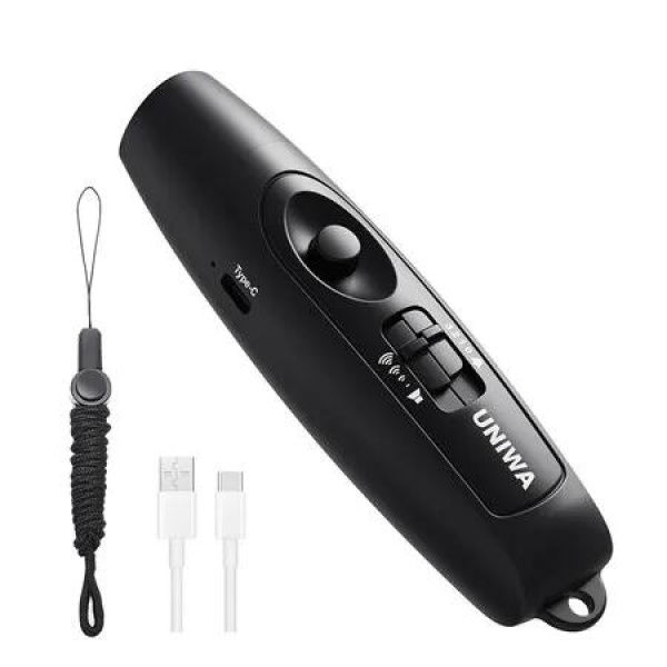 Electronic Whistle with USB Charging Cable, 3 Tone and 3 High Volume Hand Emergency Whistle for Referee Coaches Teacher, Black