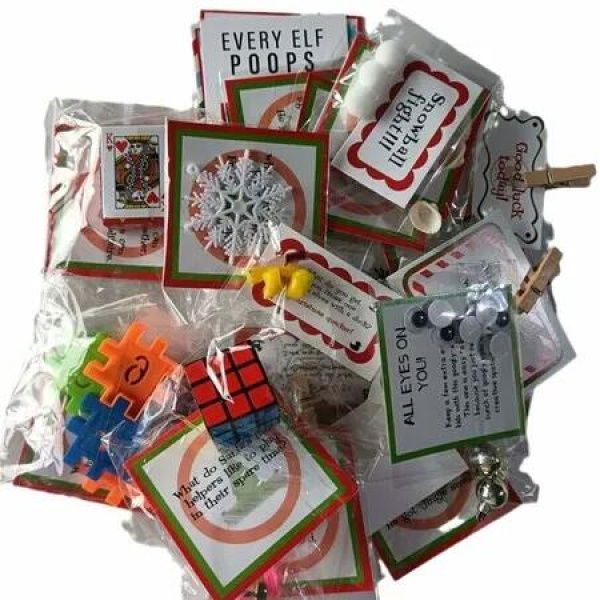 Elf kit 24 Days of Christmas Elf Magic Kit for 2024 Fun Elf Activities Props and Countdown Xmas Gift and Party Favor