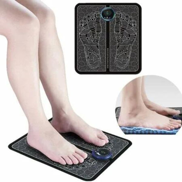 EMS Leg Reshaping Foot Massager: Rechargeable Massage Mat with 6 Modes, 9 Intensity Levels for Relief and Improved Circulation