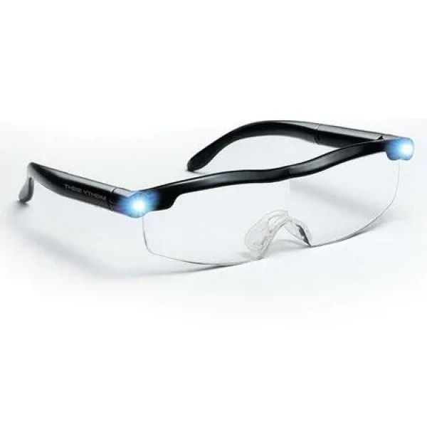 Enhanced Vision LED Magnifying Eyewear-See Clearly with Mighty Sight (Black)