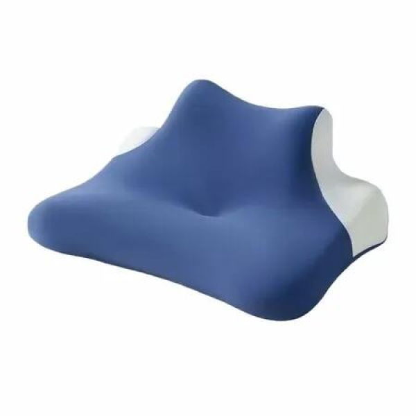 Ergonomic Memory Foam Sleep Pillow, Neck Pillows for Pressure Relief Contour Memory Foam Pillows Suitable for Side and Back Sleepers Navy Blue