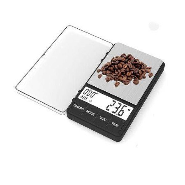 Espresso Scale With Timer 1000g X 0.1g Small And Thin Travel Coffee Scale.