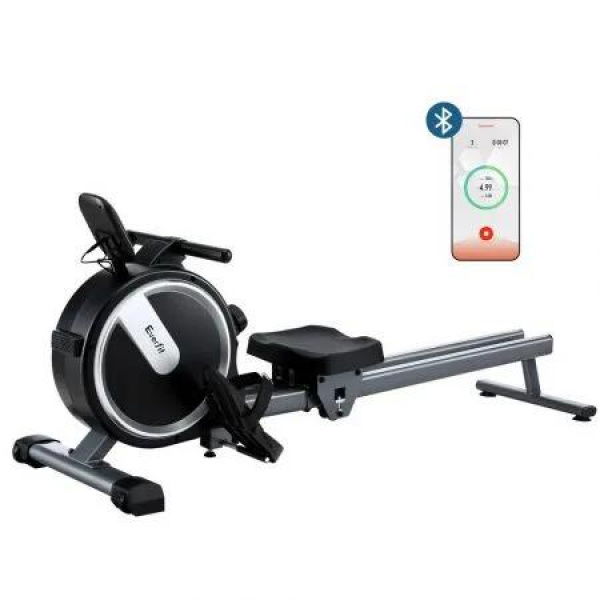 Everfit 16 Level Magnetic Rowing Machine for Home with App Connect Black