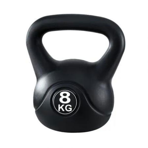Everfit 8kg Kettlebell Set Weight Lifting Bench Dumbbells Kettle Bell Gym Home