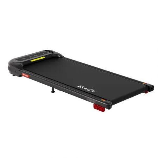 Everfit Treadmill Electric Walking Pad with Incline Under Desk Home Gym Black