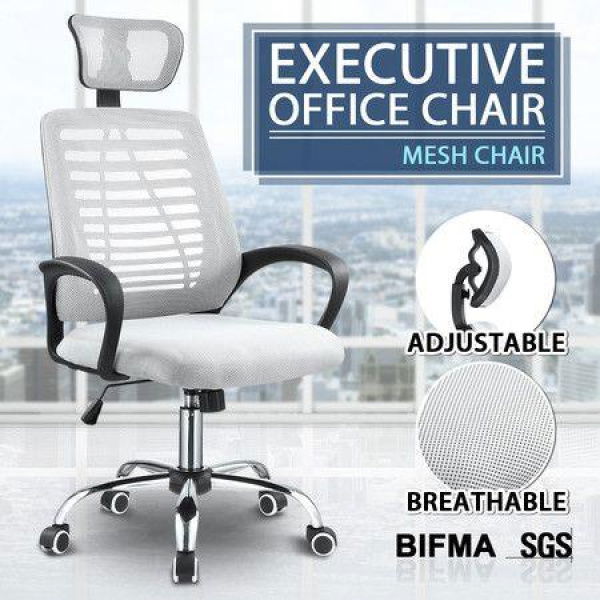 Executive Mesh Back Office Chair Computer Chair With Breathable Cushion And Armrests.