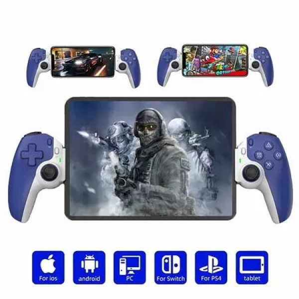 Expandable 130-280mm Game Controller with semiconductor cooling fan iPhone Android iPad Tablet NSSwitch PS4 PS5 Xbox Col.Black