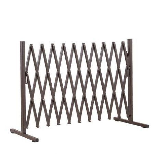 Expandable Metal Steel Safety Gate Trellis Fence Barrier Traffic Indoor Outdoor