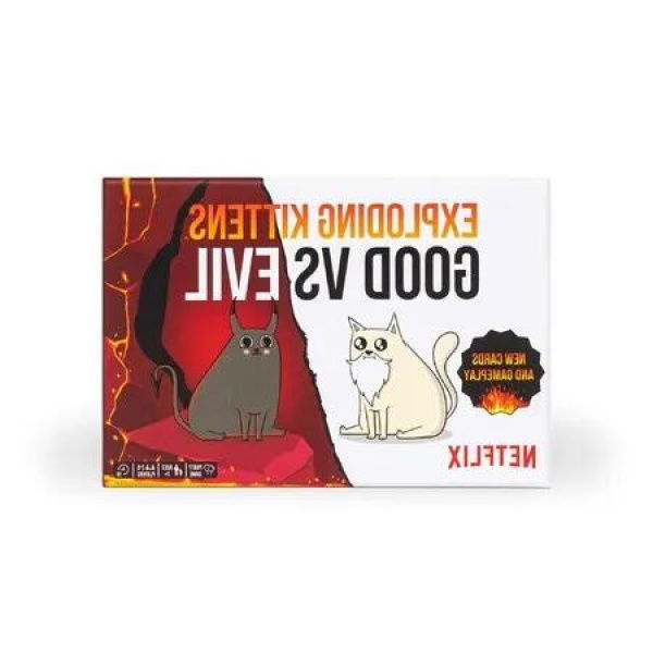 Exploding Kittens: Good vs. Evil - Hilarious Family Card Game with 55 New and Improved Cards