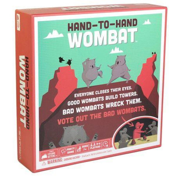 Exploding Kittens Hand to Hand Wombat Card Game Fun Family Card Games for Adults Teens & Kids - Fun Party Games 3-6 Players