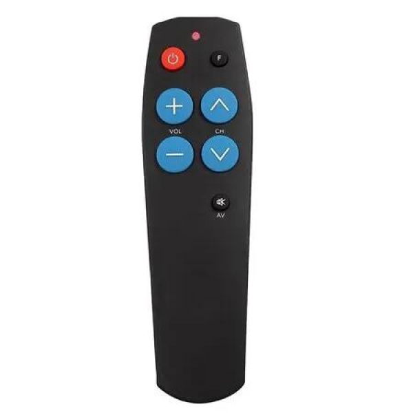 Extra Large Big Button Infrared TV Remote Visually Impaired Aid Universal Fit Seniors Elderly Use for TV, Streaming Box, Soundbar Audio Recevier, DVD, VCR