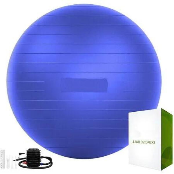 Extra Thick 65cm Exercise Ball: Versatile Yoga Ball Chair for Fitness and Stability Training