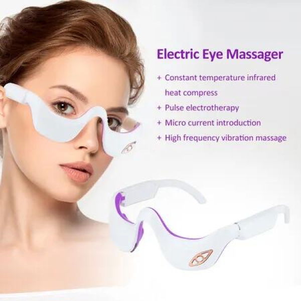 Eye Massager EMS Heating Beauty Device Relieves Fatigue Dark Circle Anti-Wrinkle Relaxation Portable