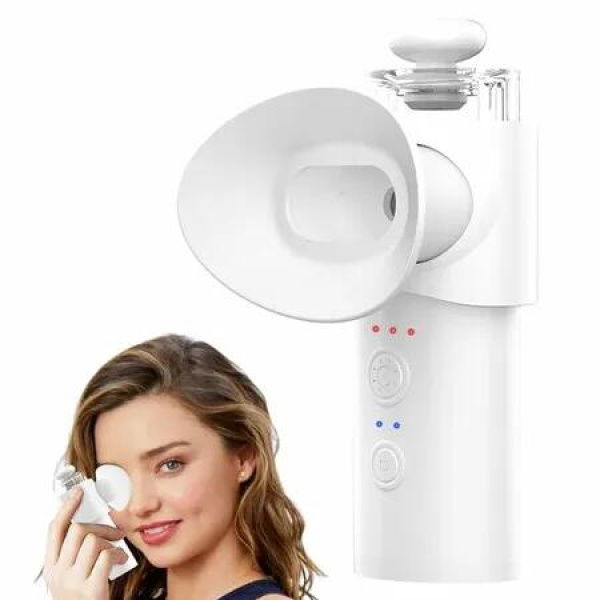 Eye Steamer for Dry Eye, Portable Heated USB Nano Eye Mist Sprayer with Warm Compress for Dry Eyes and Stye for Home, Office and Travel, White