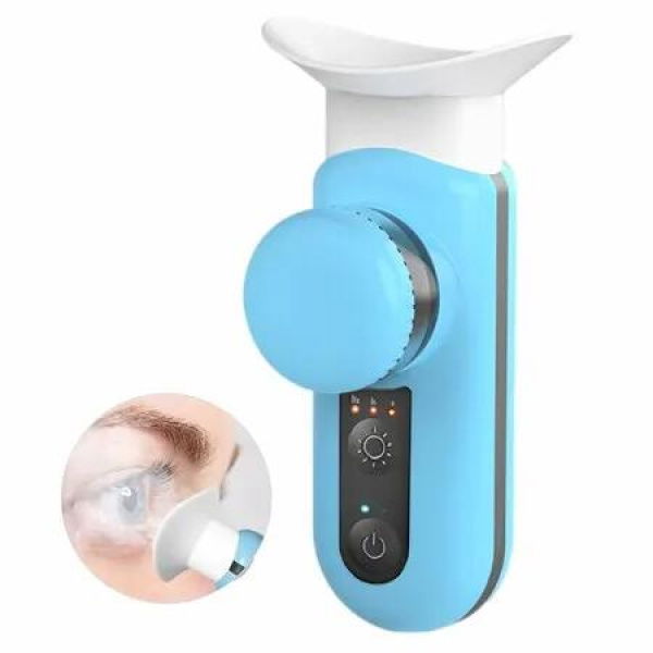 Eye Steamer Portable Electric Heated USB Nano Eye Mist Sprayer with Warm Compress for Dry Eyes,Rechargeable Eye Drops Steamer for Home Office Travel-Blue