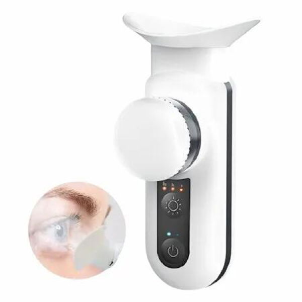 Eye Steamer Portable Electric Heated USB Nano Eye Mist Sprayer with Warm Compress for Dry Eyes,Rechargeable Eye Drops Steamer for Home Office Travel-White