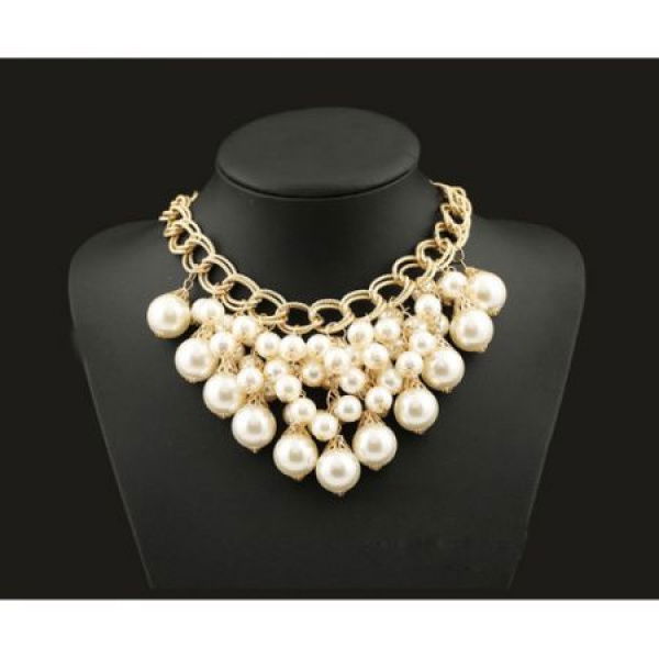 Fashion Elegant Pearl Tassel Necklace