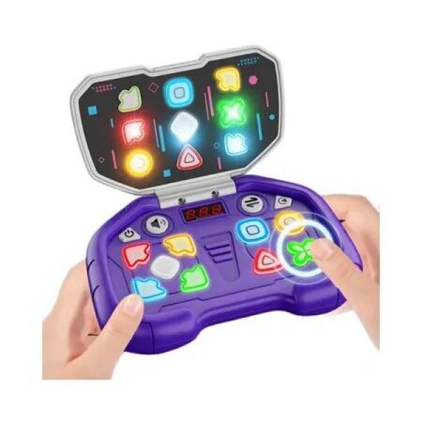 Fast Push Puzzle Games Electronic Bounce Fidget Toys Educational Early Learning for Ages 3+ Boys Girls Birthday Party Gifts Color Purple