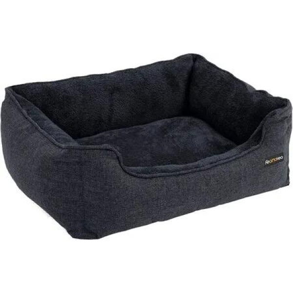 FEANDREA 90cm Dog Sofa Bed with Removable Washable Cover Dark Grey