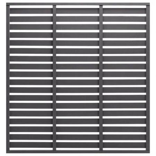 Fence Panel WPC 180x180 cm Grey