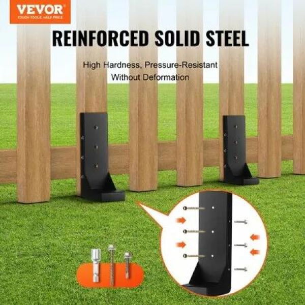 Fence Post Anchor Repair Kit 4 Pack Inner 3.5 x3.5 Inches Support Stakes