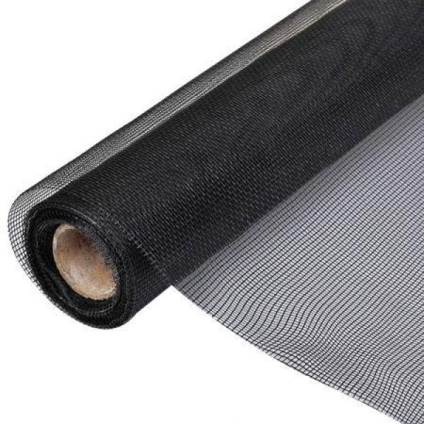 Fiberglass Mesh Roll Insect Screen Door/Window 100 X 1000 Cm Black