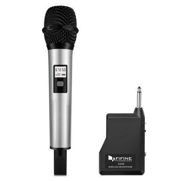 FIFINE K035 Wireless Handheld Microphone With Receiver For PC Laptop