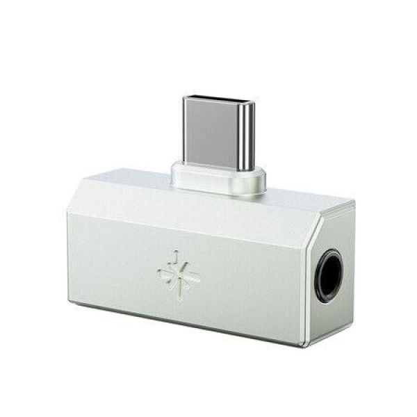 FiiO/Snowsky Tiny Portable DAC & Headphone Amplifier,Hi-Res USB DAC,PEQ Precision Tuning,PCM 384kHz/DSD256 Decoding,Android App/Web Control,Silver