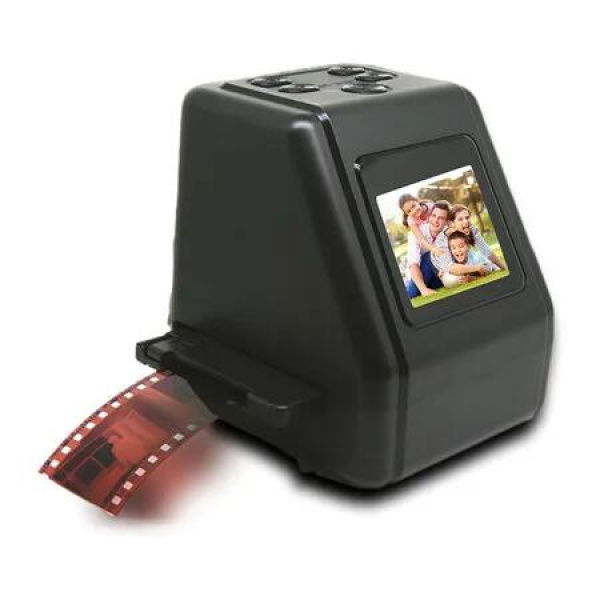 Film Slide Scanner All In One 35mm 135 110 126 Super 8 Digital JPG Photos Converter Negatives Multimedia Archiving Home Use