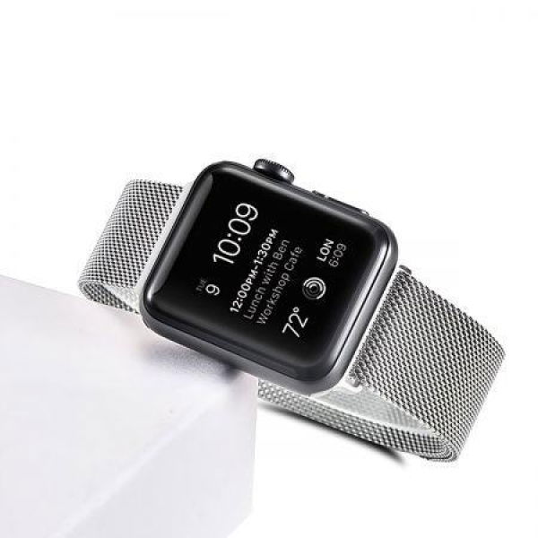 Fine Stainless Steel Mesh Apple Watch IWatch Band 38mm 40mm 42mm 44mm Compatible
