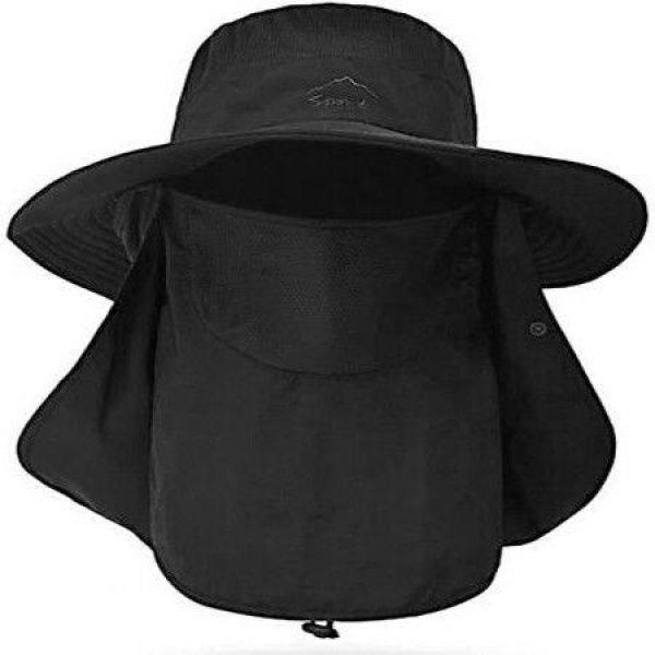 Fishing Hat For Men And Women Outdoor UV Sun Protection Wide Brim Hat With Face Cover And Neck Flap