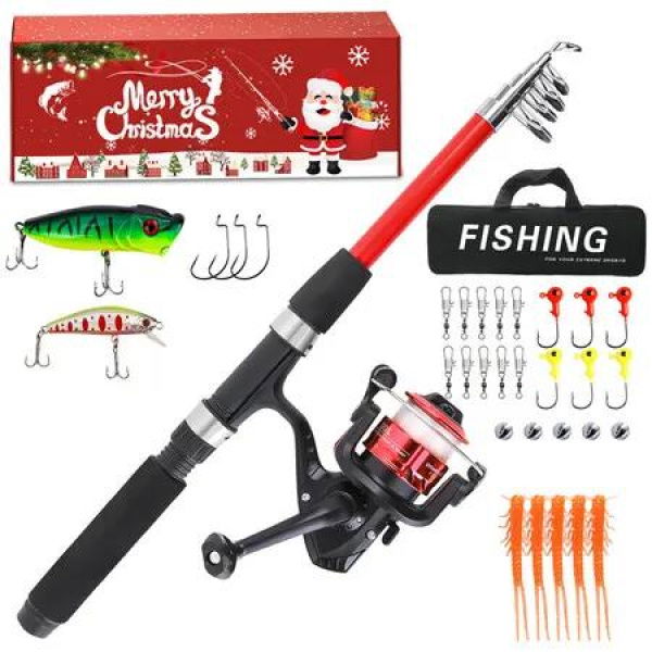 Fishing Tackle Lures Set Christmas Fishing 24 Days Advent Countdown Calendar,Christmas Surprise Bait Gift Lures Angling Essentials