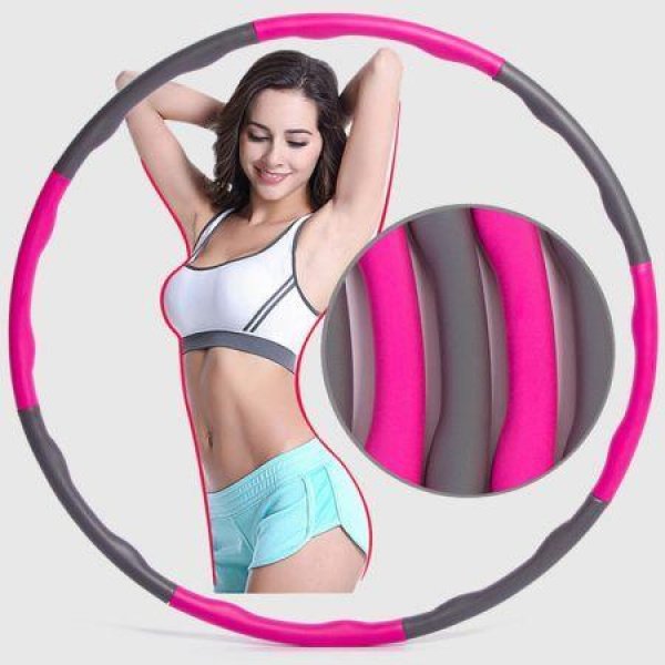 Fitness Exercise Weighted Hoola Hoop Lose Weight By Fun Way To Workout Fat Burning Healthy Model Sports Life Detachable And Size Adjustable
