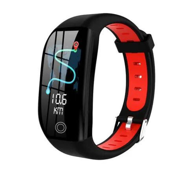 Fitness Watch ,Bluetooth Smart Bracelet Sleep Tracker, IP68 Waterproof Smart Watch with Pedometer, Activity Tracker for Men Women,Black and Red