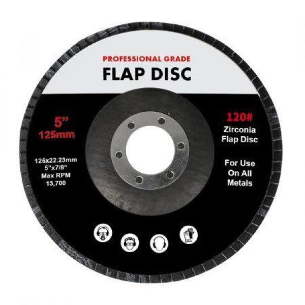 Flap Discs 125mm 5 Zirconia 1x20mX3 60SQM