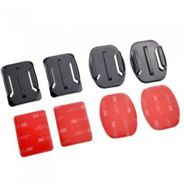 Flat & Curved Surface Mount With 3M VHB Adhesive Pads For GoPro HERO 1/2/3.