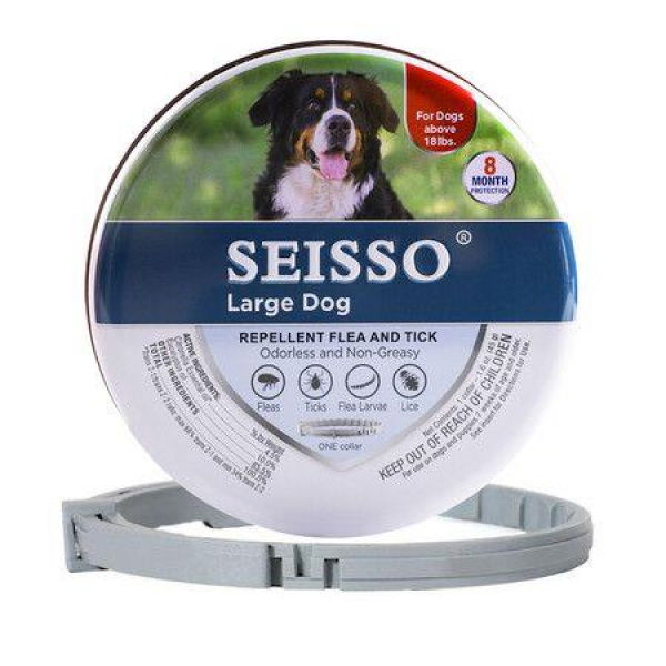 Flea And Tick Prevention For Dogs Large Medium With Adjustable Design Collars 70CM 1Pack