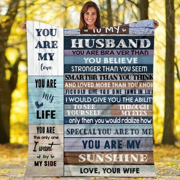 Fleece Blanket To My My Husband Anniversary Valentines Gifts For Husband Boyfriend Blankets Gifts To My HusbandFlannel Blanket Gifts