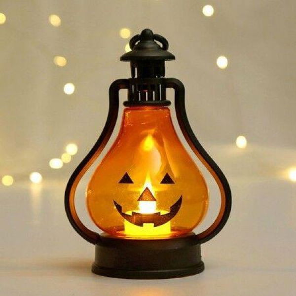 Flickering Pumpkin Lantern Tea Lights Flameless Pumpkin Tealight Candles For Halloween