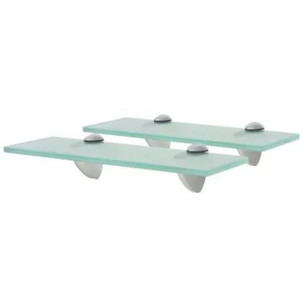 Floating Shelves 2 pcs Glass 30x10 cm 8 mm