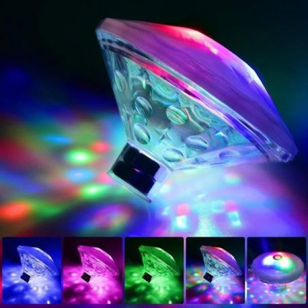 Floating Underwater Light RGB Pool Accessories Led Spa Submersible Pool Lights Waterproof Lamp Led Float Pool Lamp Battery Lamp 2pcs