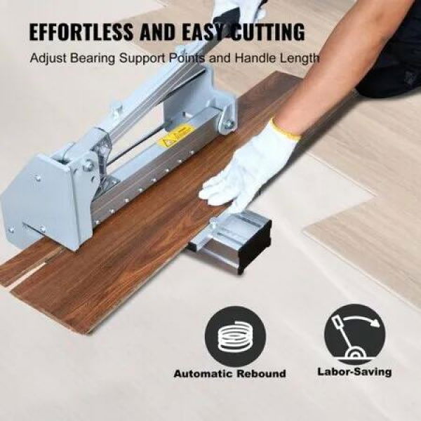 Floor Cutter 330mm Cuts Vinyl Plank Laminate Engineered Hardwood Siding 12mm Cutting Depth Effortless And Easy Cutting Vinyl Plank Cutter for LVP WPC SPC