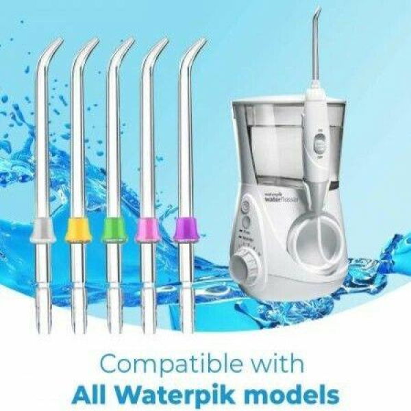 Flosser Replacement Tips For Waterpik Water Flosser. Reach Flosser Refill Heads. Replacement Heads For Waterpik. Compatible With Waterpik Oral Irrigator & Dental Flosser.