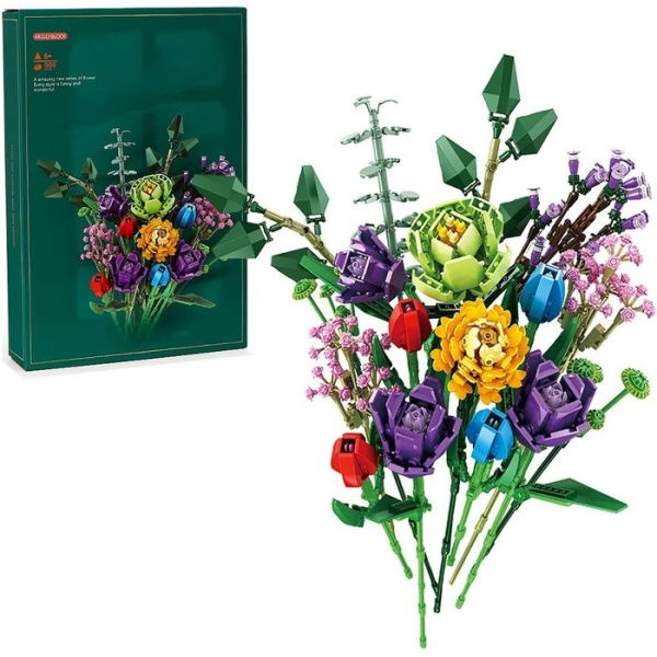 Flower Bouquet Set Building Kit Ideas Flower Bouquet Gifts For Adults (999 Pieces)