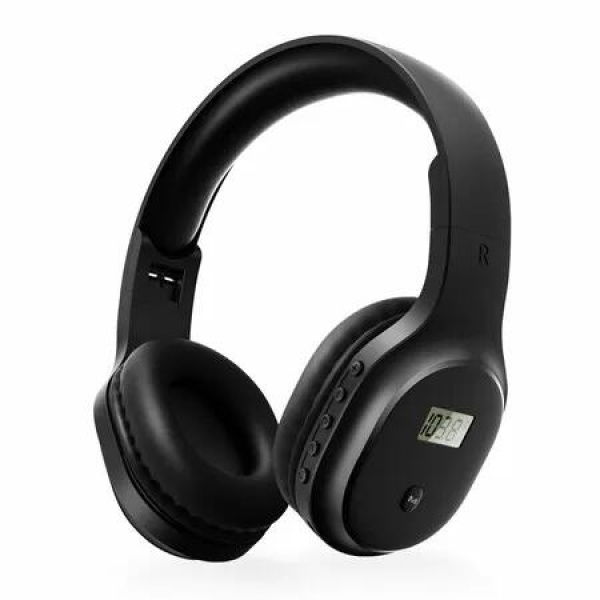 FM Radio Headphones Wireless Portable Rechargeable Ear Muffs Best Reception Jogging Mowing Cycling Meeting Headset Lightweight Comfortable
