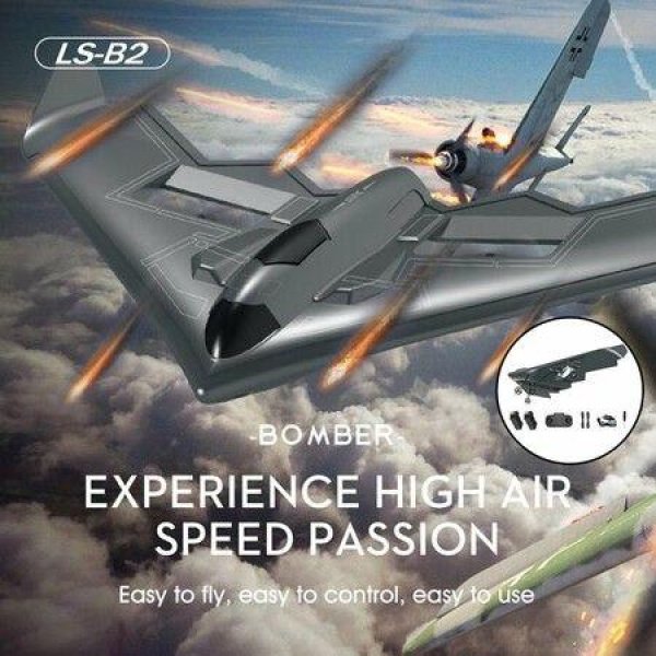 Foam B2 Bomber Ready to Fly Model Channel RC Plane for Child Age 14 With light