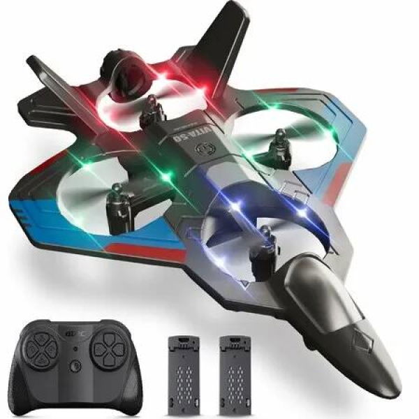 Foam Remote Control Airplanes for Kids Age3+,RC Plane Airplane Toys for Boys Kids Beginners,RC Planes Fighter Jet Helicopter Drones