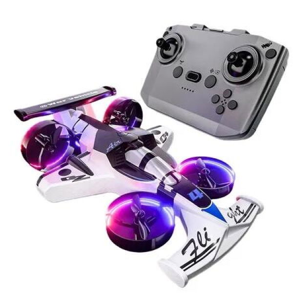 Foam Remote Control Car Drift Stunt Air Land Vehicle Gravity Sensor LED Light Rechargeable Crash Resistant Stunt Birthday Christmas Gift COL White