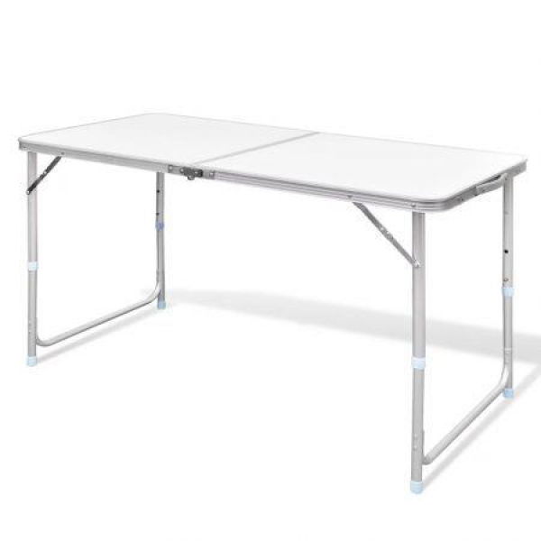 Foldable Camping Table Aluminium 120 X 60 Cm